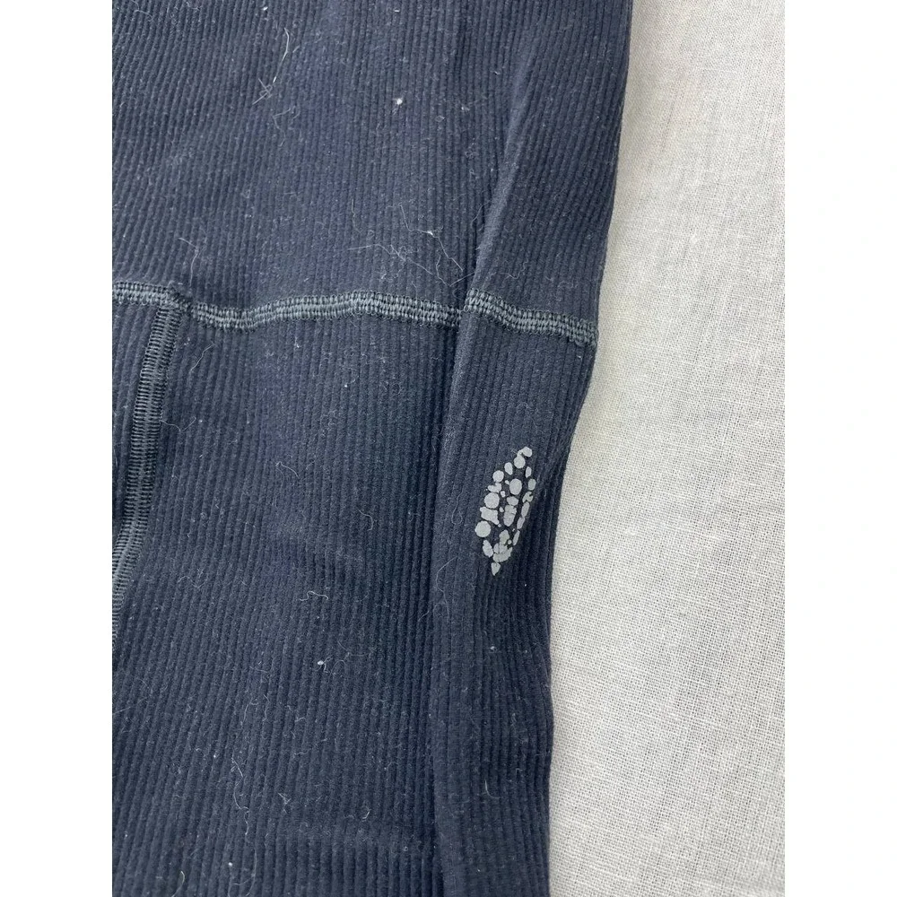 FP Movement Free People Free Throw Jumpsuit OnePiece Ribbed Knit Black Small - Picture 2 of 5